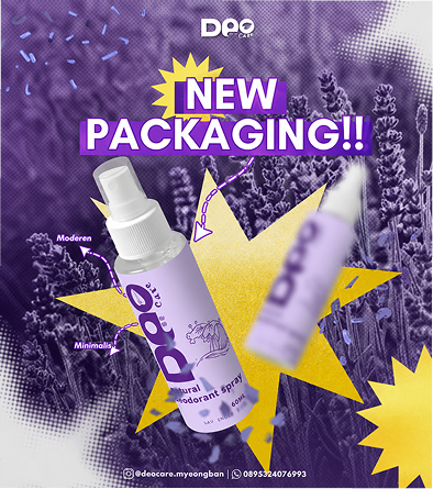Konten sosial media Deocare new packaging