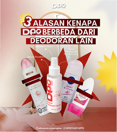Konten sosial media Deocare alasan berbeda dari deodoran lain