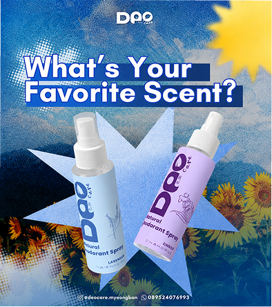 Konten sosial media Deocare favorite scent