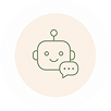 Icon chatbot rekomendasi